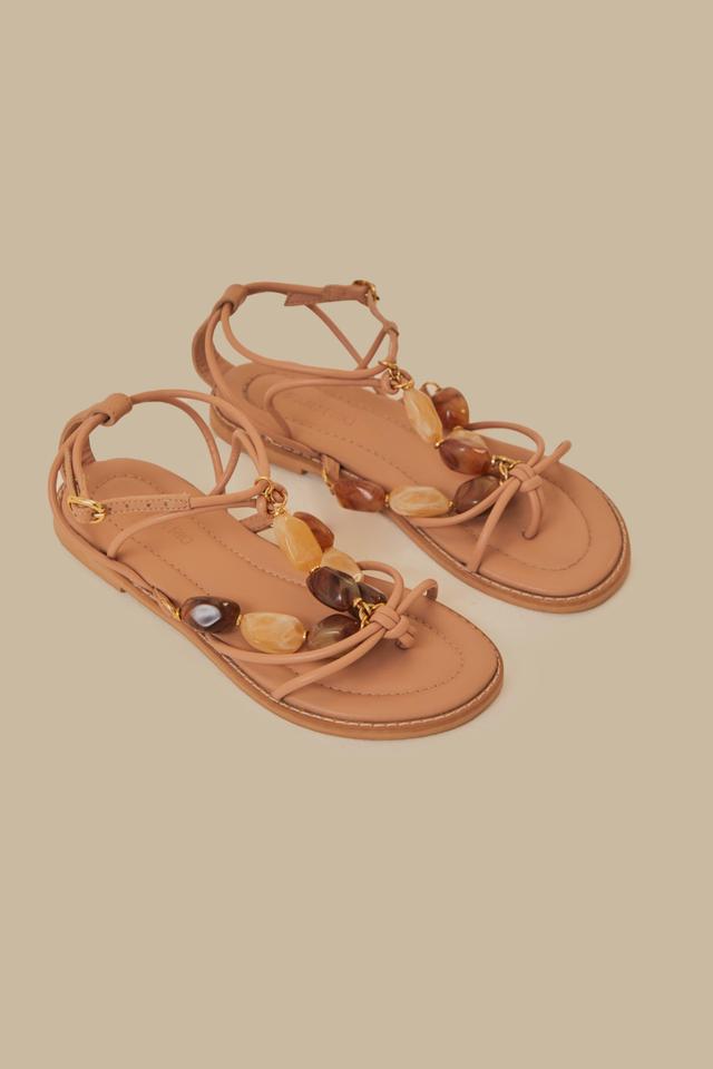 Pink Gem Straps Sandal, PINK / 5 Product Image