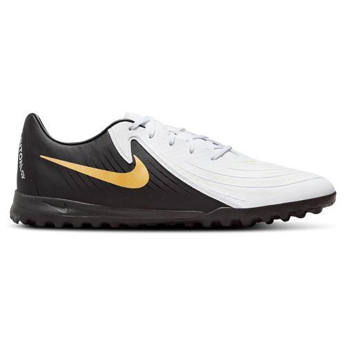 Nike Mens Phantom GX II Academy TF - Soccer Shoes White/Metallic Gold/Black Product Image