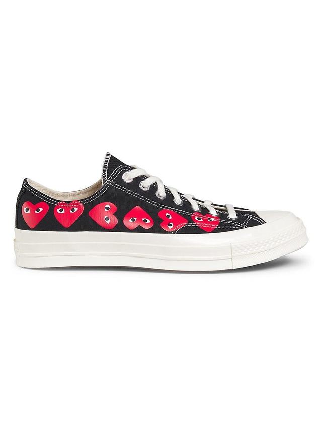 CdG PLAY x Converse Mens Chuck Taylor All Star Multi-Heart Low-Top Sneakers Product Image