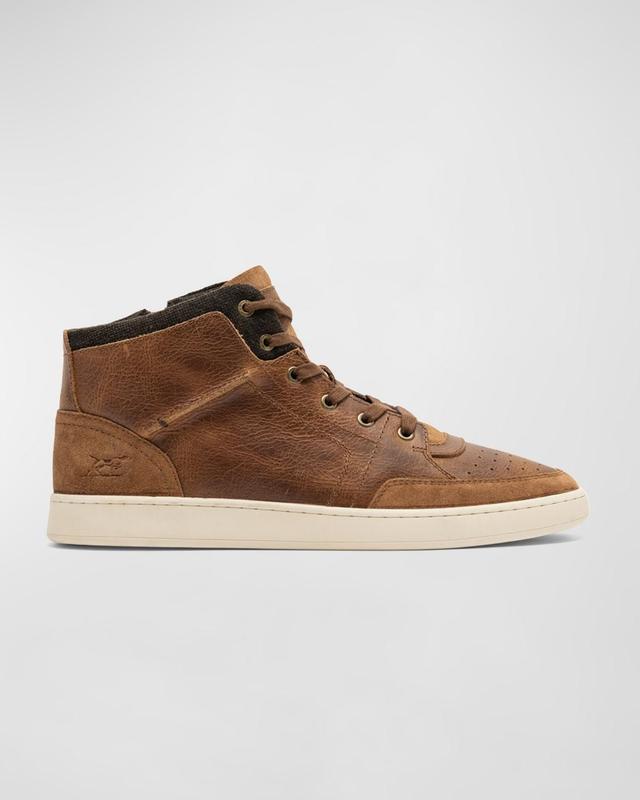 Mens Sussex High Street Leather High-Top Sneakers Product Image