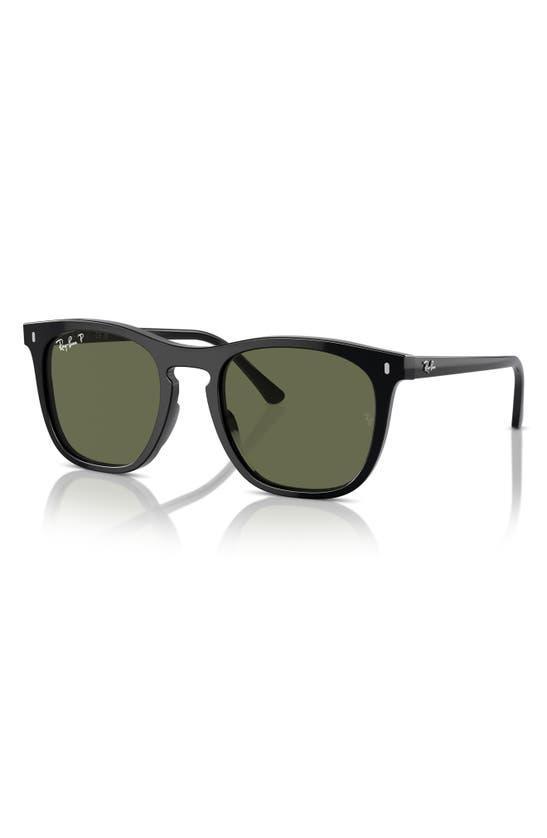 RAY BAN 53mm Polarized Square Sunglasses In Black Product Image