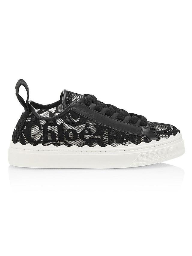 Chloe Womens Lauren Lace Low Top Sneakers Product Image