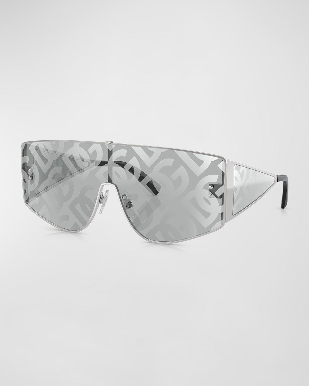 Men's dg2305 Monogram Metal Shield Sunglasses Product Image