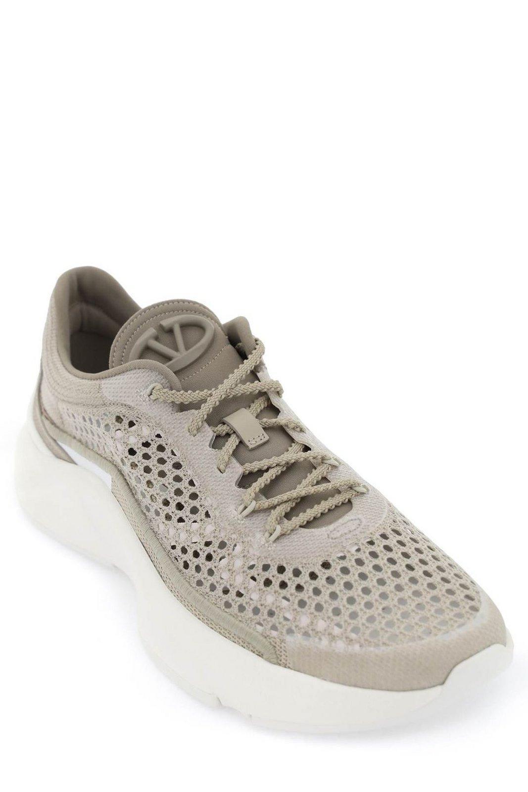 True Actress Sneakers In Mesh And Leather In Multicolor Product Image