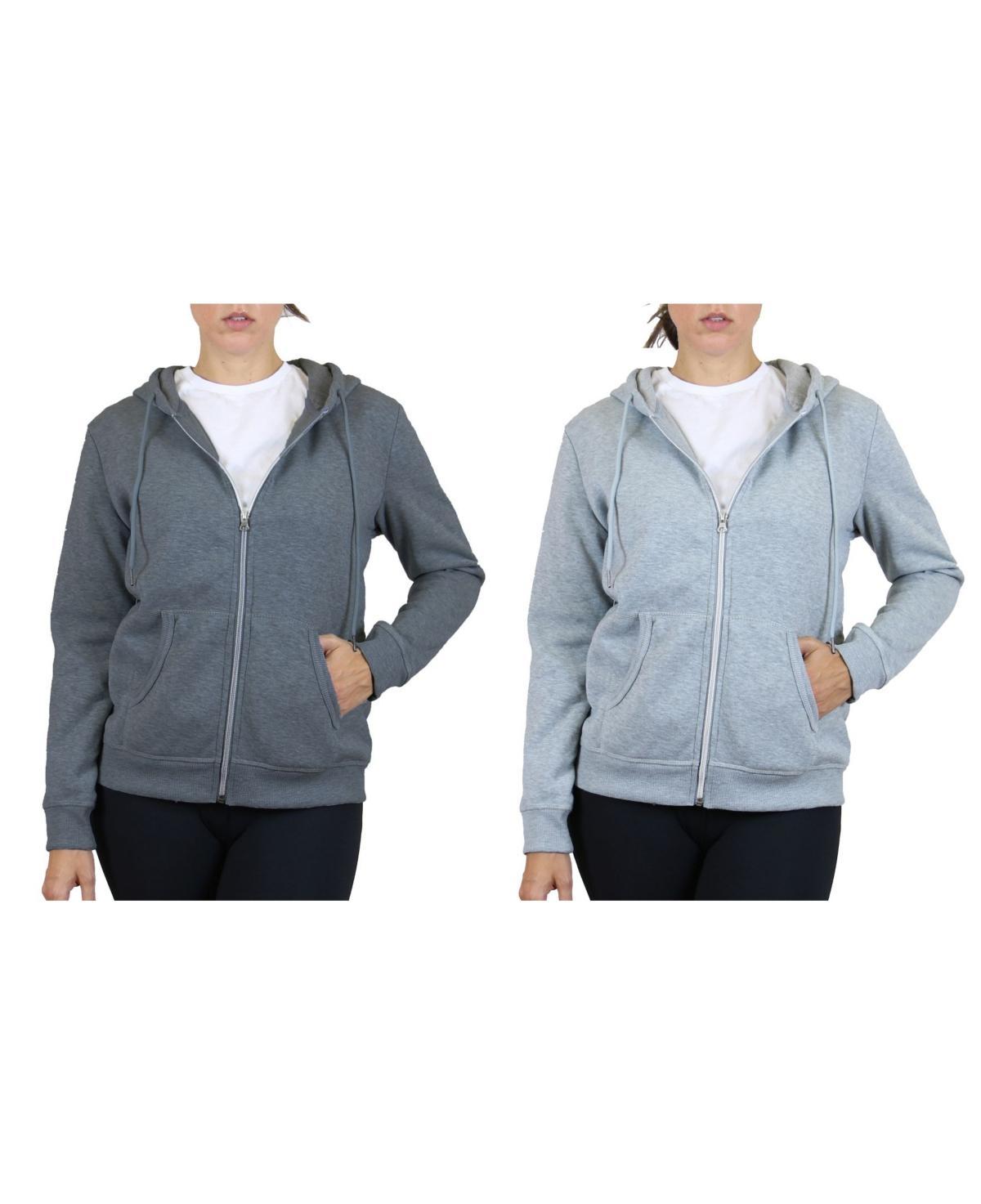 Galaxy By Harvic Womens Fleece Lined Zip Hoodie, Pack of 2 Product Image