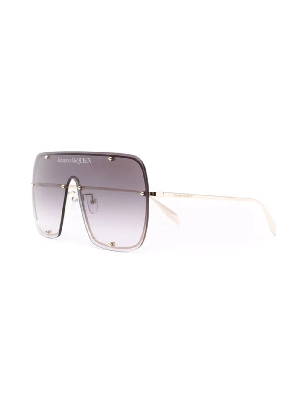 Gradient-effect Oversize-frame Sunglasses In Gold Product Image