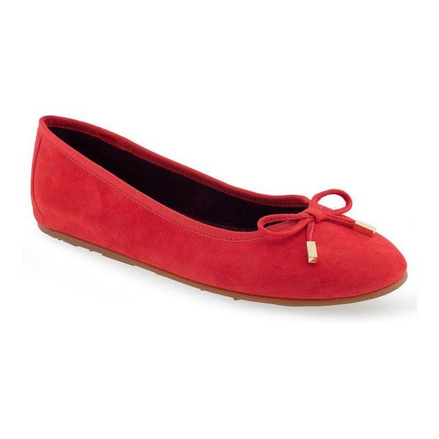 Aerosoles Pia Womens Suede Ballet Flats Product Image