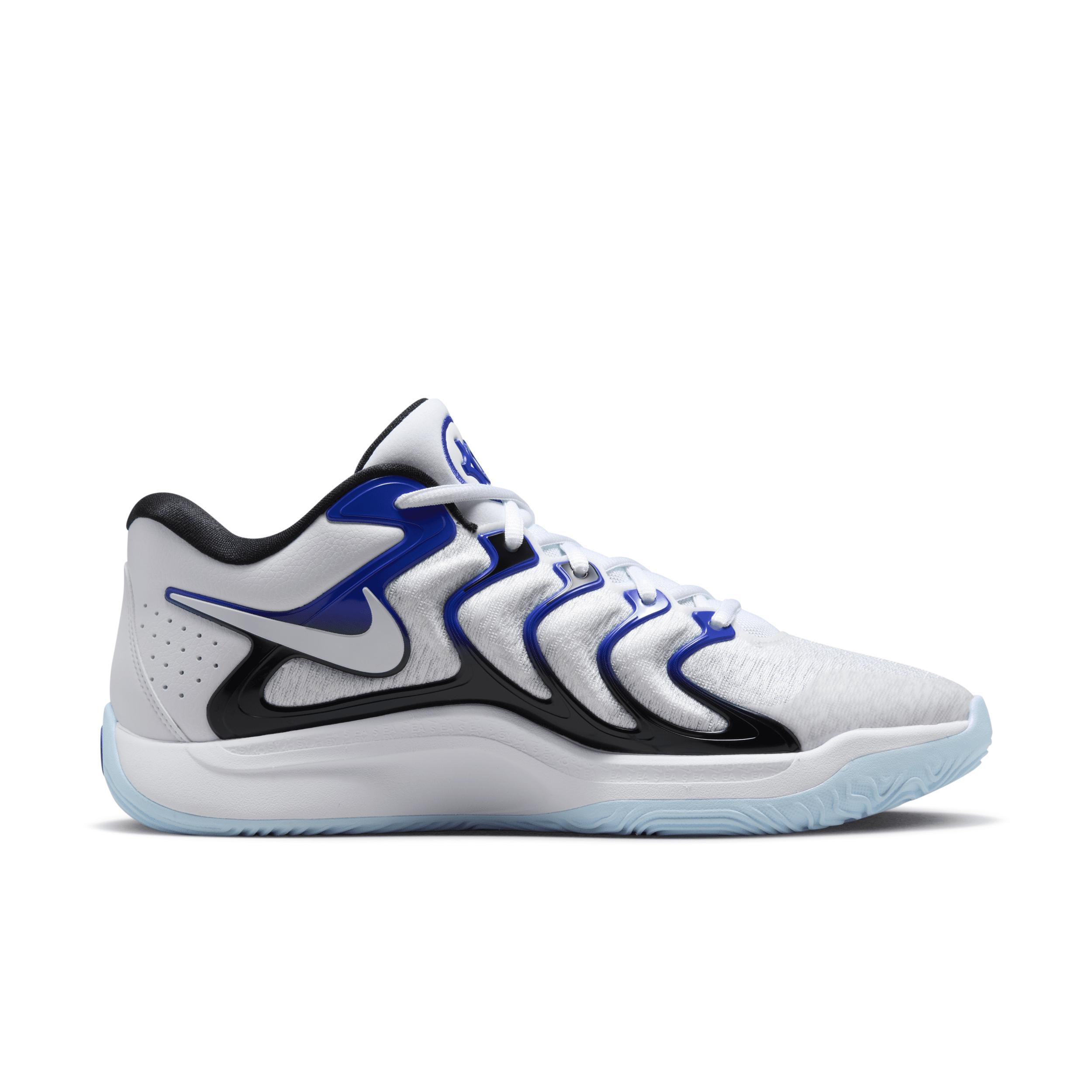 Nike Mens Kevin Durant Nike KD 17 - Mens Basketball Shoes Blue/Black/White Product Image