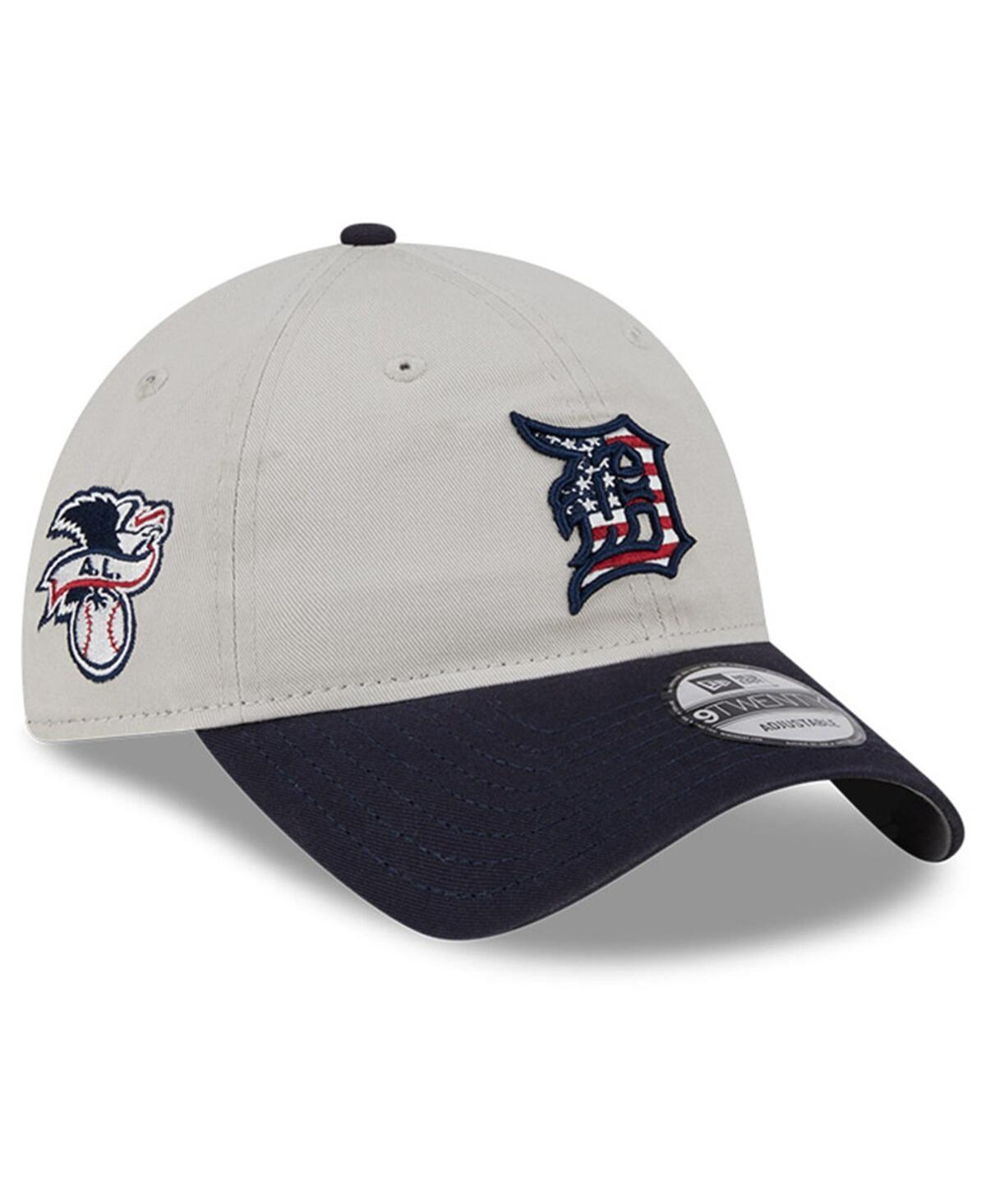 Mens New Era Khaki/Black Detroit Tigers 2024 Fourth of July 9TWENTY Adjustable Hat Product Image