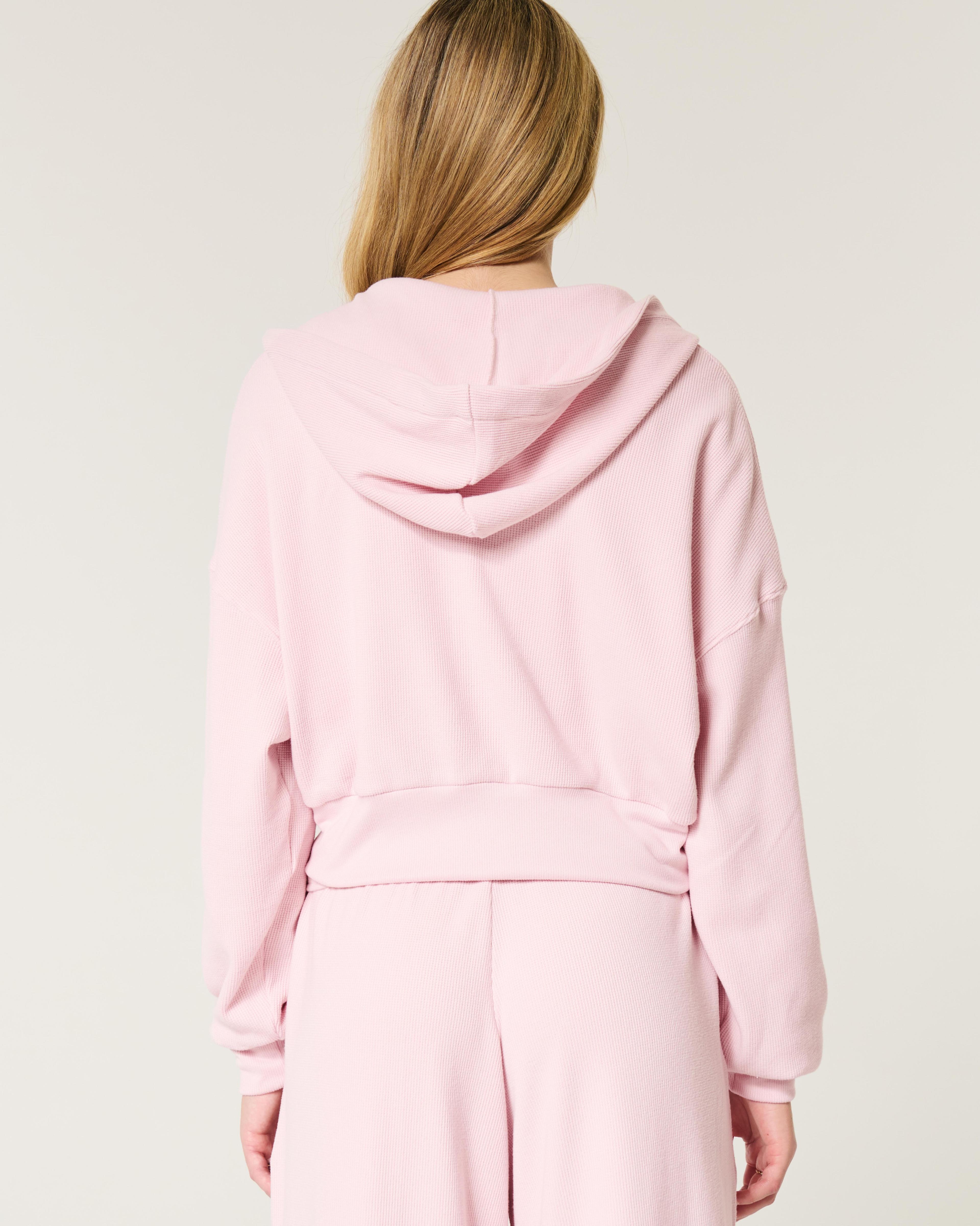 Gilly Hicks Cozy Waffle Zip-Up Hoodie Product Image