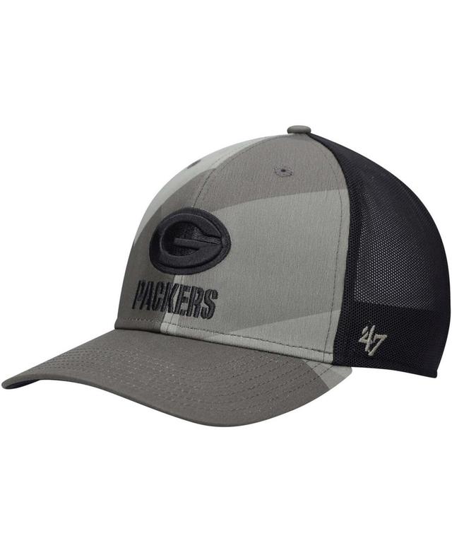 Mens Olive Green Bay Packers Countershade Mvp Dp Trucker Snapback Hat Product Image