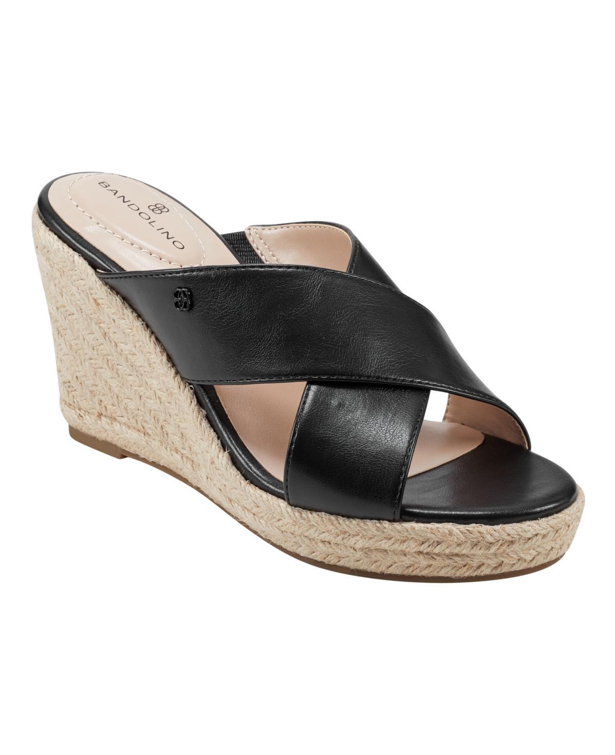 Bandolino Womens Kammie Espadrille Cross Strap Wedge Sandals Product Image