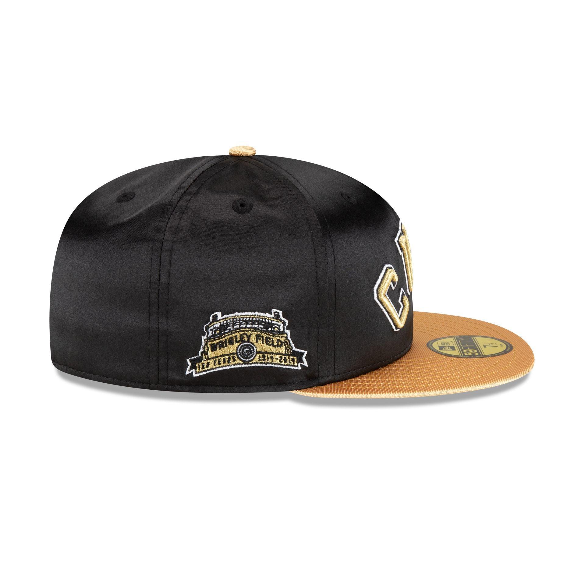 Chicago Cubs Metallic Gold 59FIFTY Fitted Hat Male Product Image