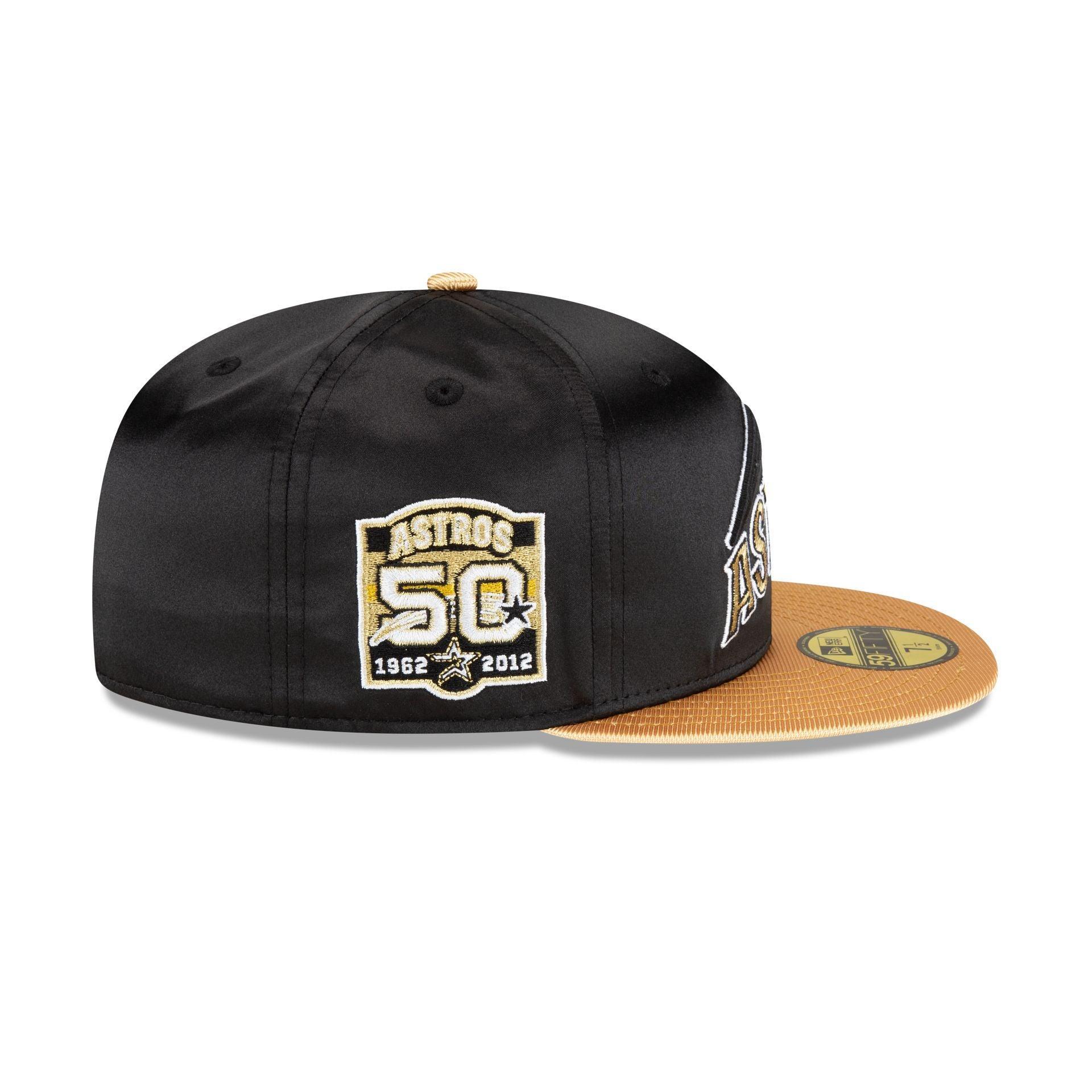 Houston Astros Metallic Gold 59FIFTY Fitted Hat Male Product Image