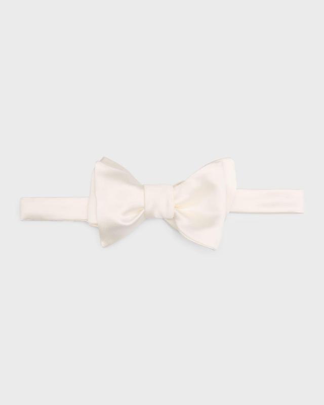 Mens Cotton And Silk Satin Bow Tie Product Image