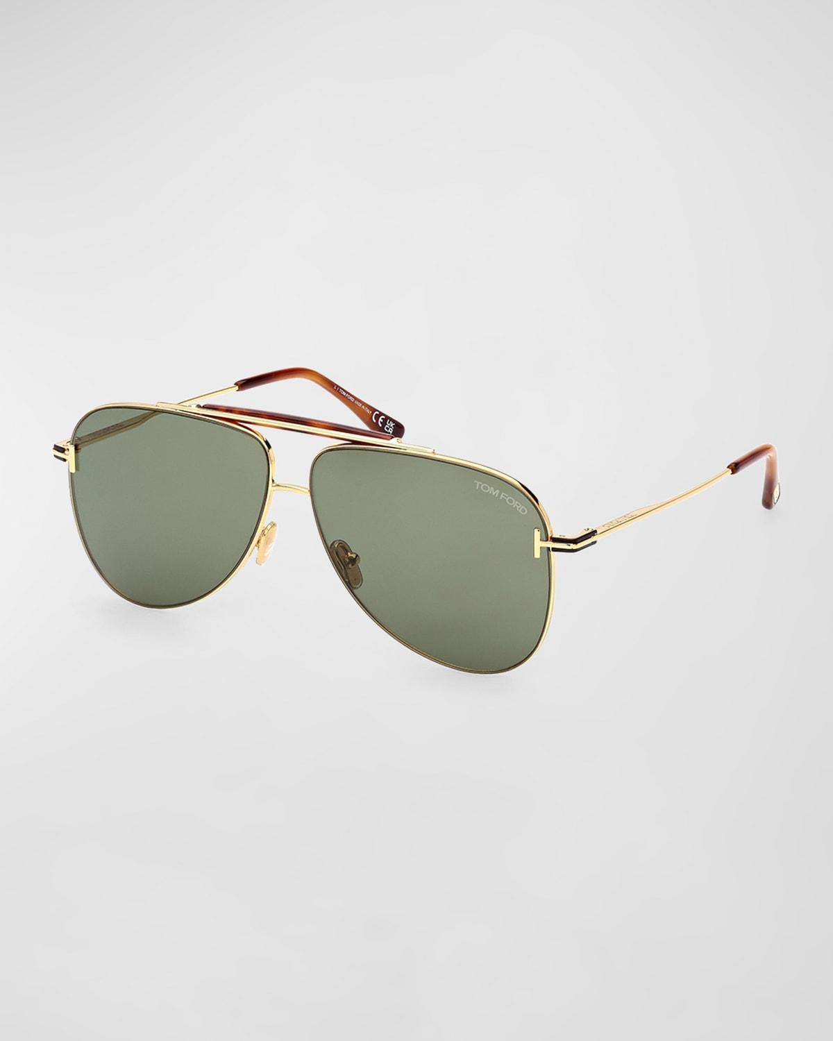 Tom Ford Brady Pilot Sunglasses, 60mm Product Image