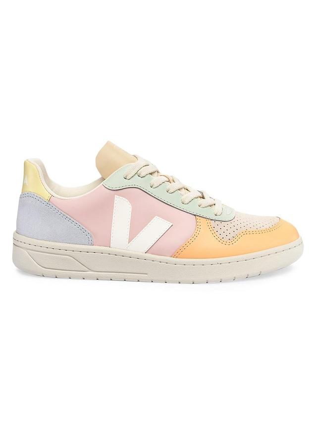 Womens V-10 Colorblocked Leather Low-Top Sneakers Product Image