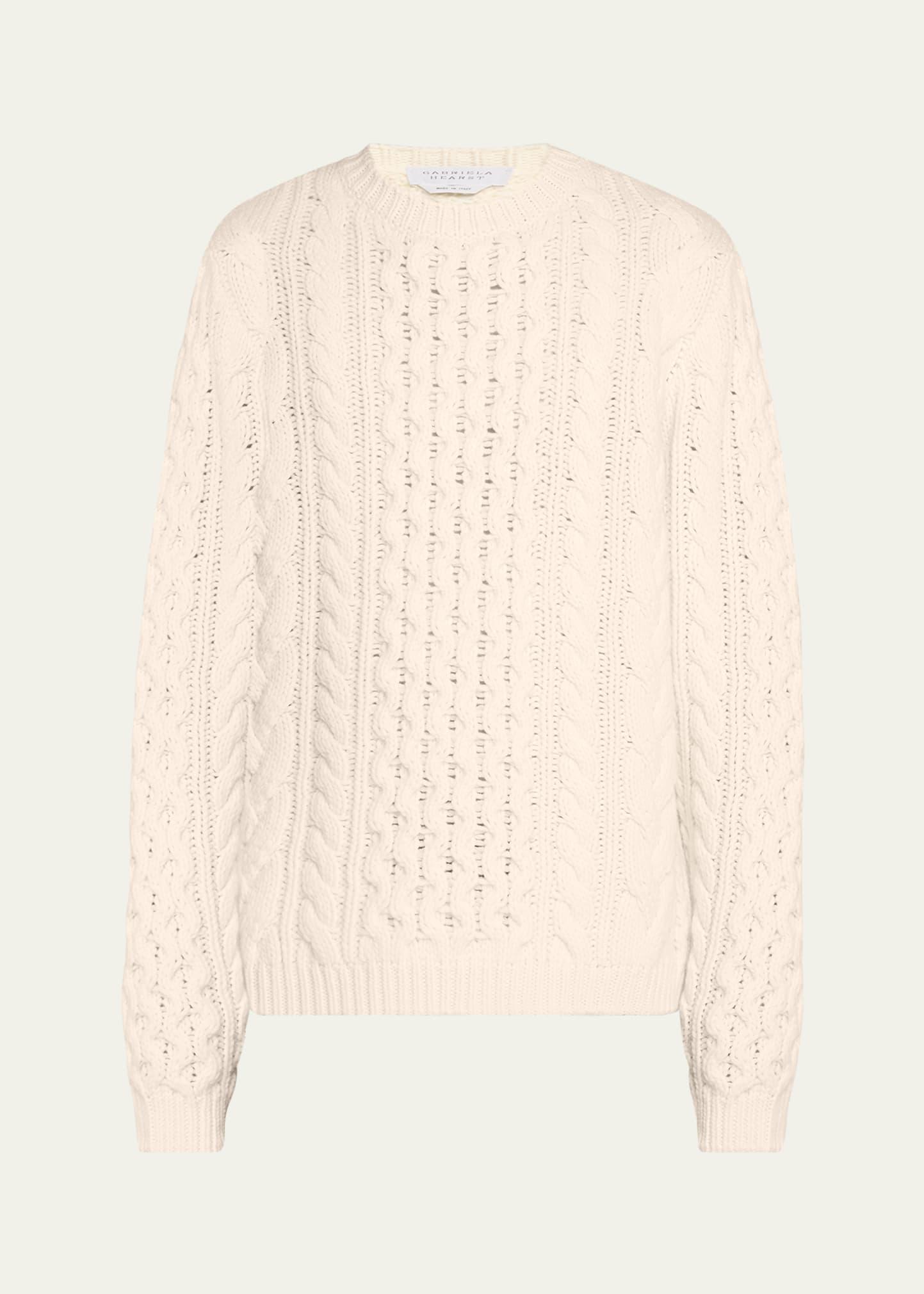 Mens Geoffrey Cashmere Knit Crewneck Sweater Product Image