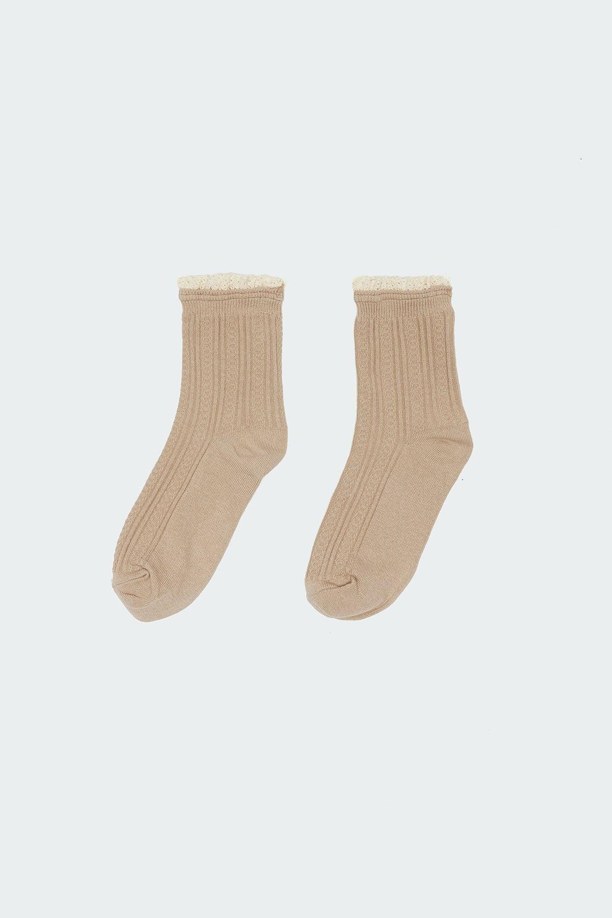 Frilled Pointelle Socks Product Image