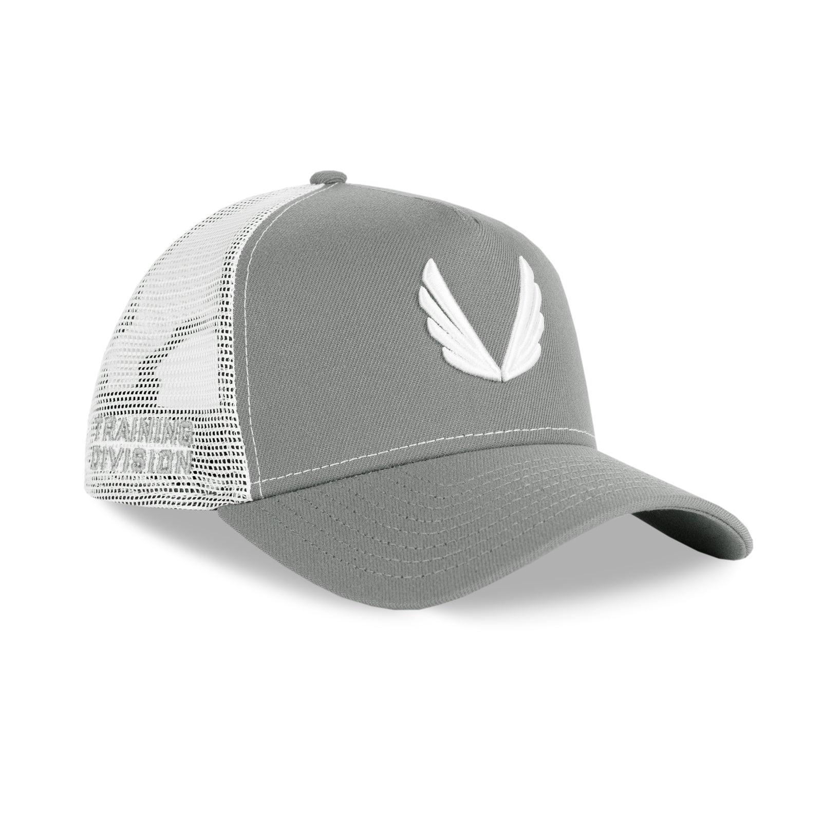 New Era 9Forty A-Frame Trucker Hat - Khaki/White “Wings” Product Image