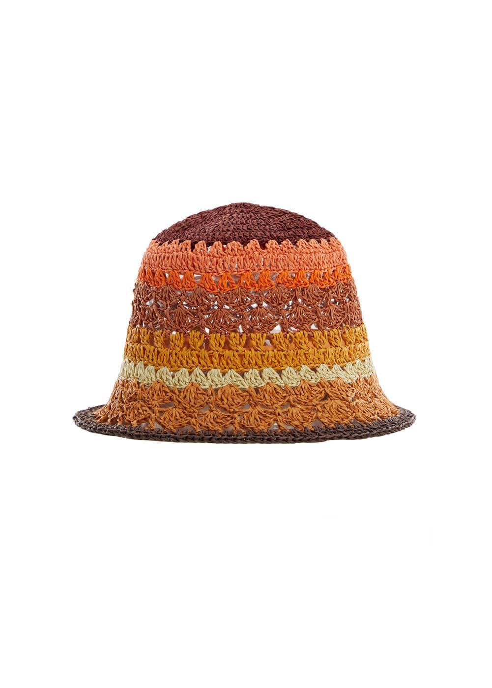 MANGO - Natural fiber bucket hat - One size - Women Product Image