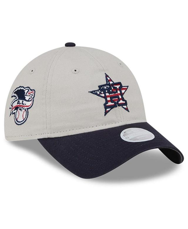 New Era Womens Black Houston Astros 2024 Fourth of July 9TWENTY Adjustable Hat Product Image