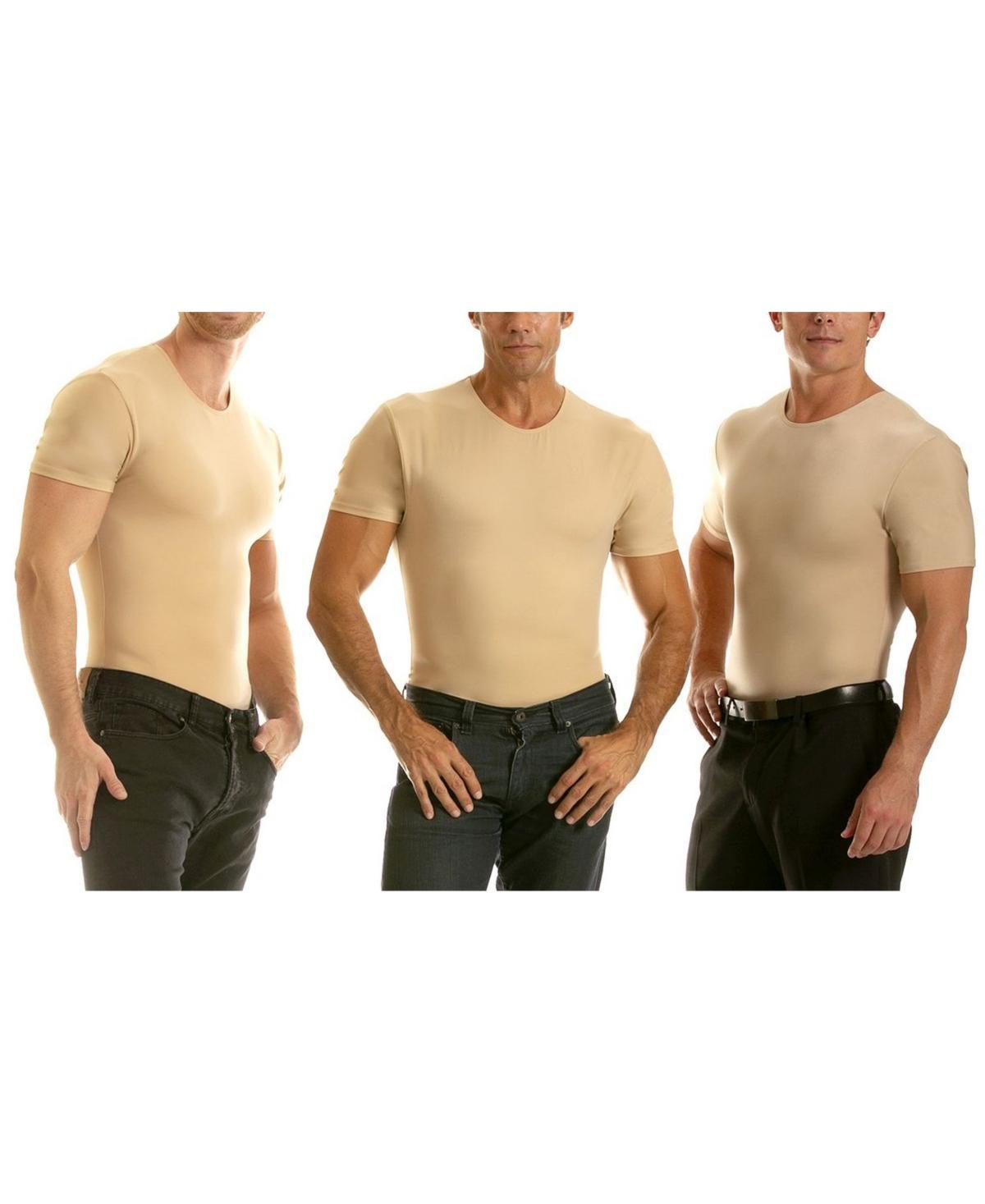 Mens Big & Tall Insta Slim 3 Pack Compression Short Sleeve Crew-Neck T-Shirts Product Image