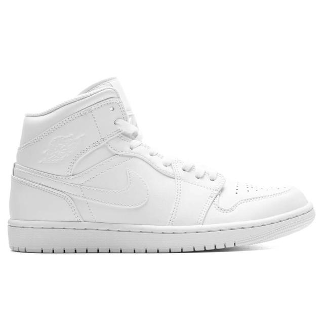 Air Jordan 1 Mid - Triple White Male Product Image