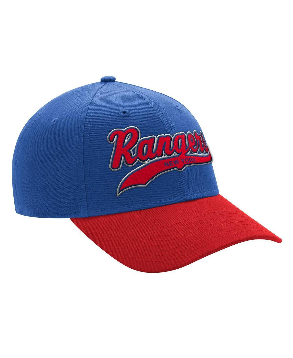 Starter Mens Blue New York Rangers Two-Tone Tailsweep Mascot Adjustable Hat - Blue, Red Product Image