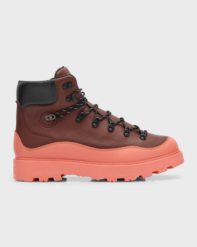 Moncler x Palm Angels Mens Peka Water-Repellent Leather Hiking Boots Product Image