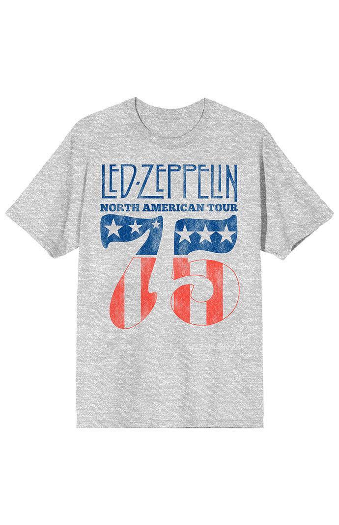 Mens Led Zeppelin Retro North American Tour Graphic Tee Product Image