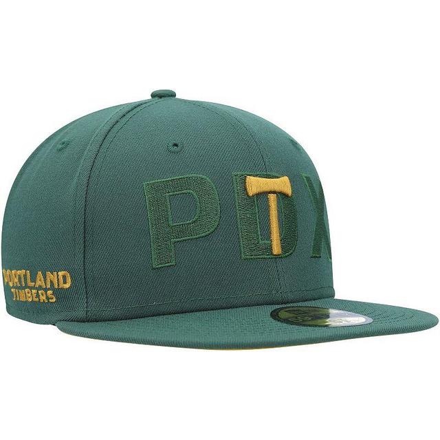 Mens New Era Green Portland Timbers Kick Off 59FIFTY Fitted Hat Product Image