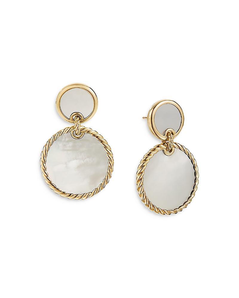 Womens Elements Double Drop Earrings in 18K Yellow Gold Product Image