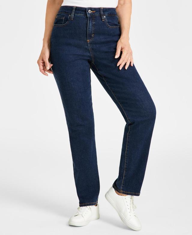 Style & Co Womens High Rise Straight-Leg Jeans, Regular, Short and Long Lengths, Created for Macys Product Image