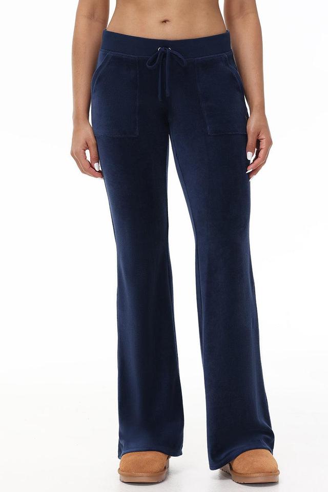 Hollywood Scottie Snap Pocket Cotton Velour Track Pants Product Image