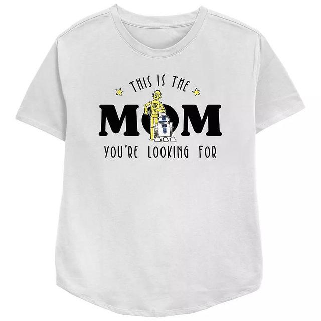 Womens Star Wars This Is The Mom Youre Looking For Relaxed Fit Graphic Tee Product Image