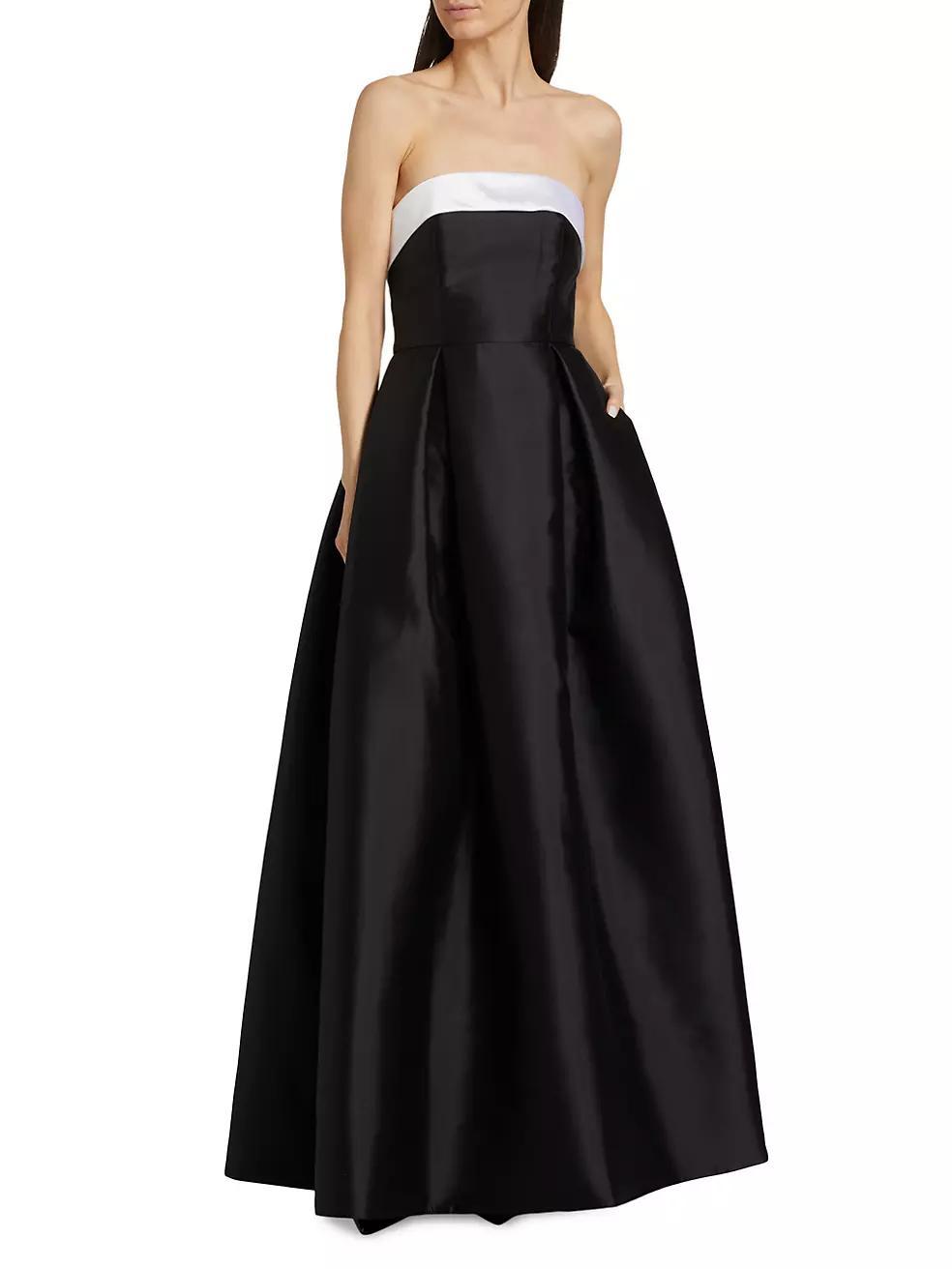 Louise Silk-Wool Strapless Gown Product Image