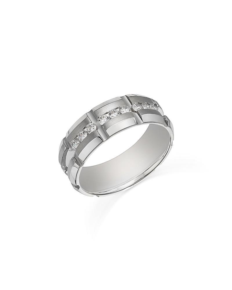 Bloomingdales Fine Collection Mens Diamond Band in 14K White Gold, 0.50 ct. t. w. Product Image