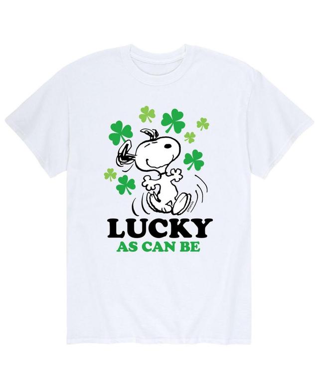 Mens Peanuts Snoopy Lucky T-Shirt Product Image