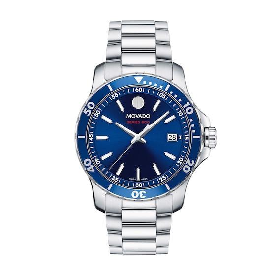 Men's Movado Series 800Â® Performance Steelâ¢ Watch with Blue Dial (Model: 2600137) Product Image