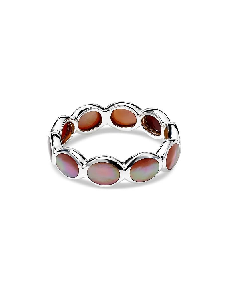 Womens Polished Rock Candy Sterling Silver & Mother-Of-Pearl Ring Product Image