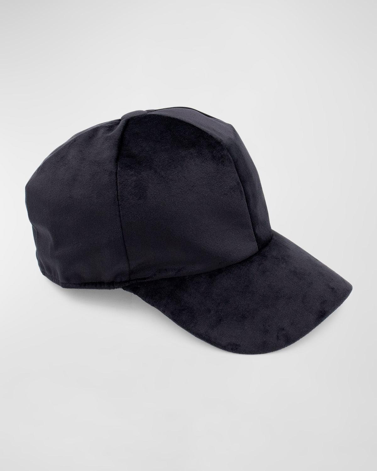 Womens Velvet Baseball Cap Product Image