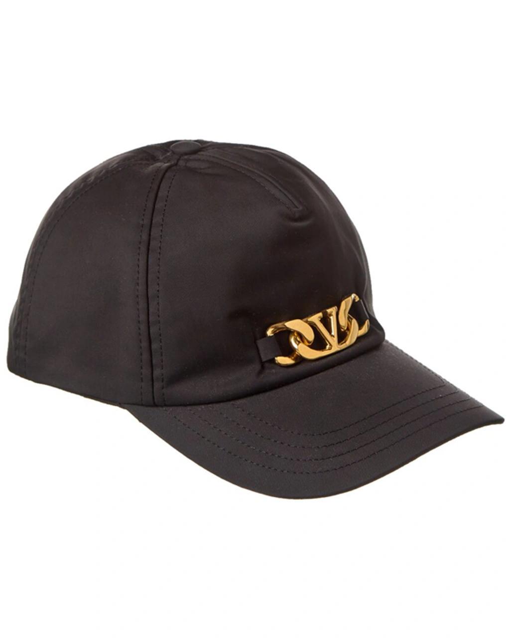 Vlogo Embellished Twill Baseball Cap In Black Product Image