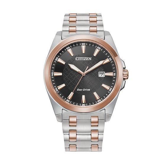 Citizen Eco-Drive Mens Corso Two-Tone Stainless Steel Bracelet Watch - BM7536-53X Pink Product Image