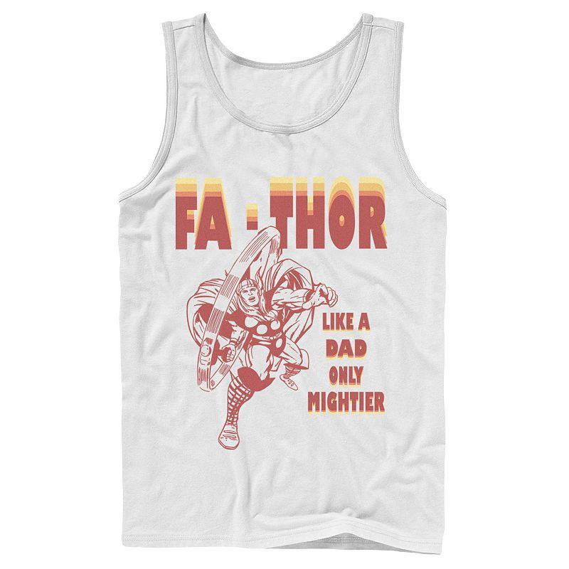 Mens Marvel Fa-Thor Like A Dad Only Mightier Retro Fathers Day Tank Top Product Image