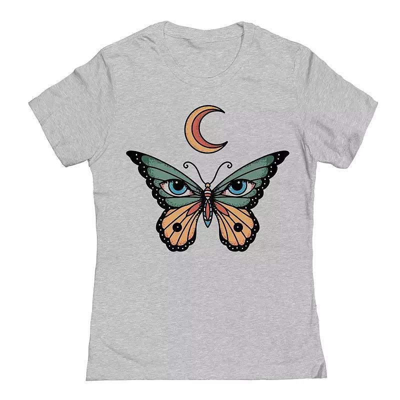 Juniors Butterfly Crescent Womens Graphic Tee, Girls Product Image