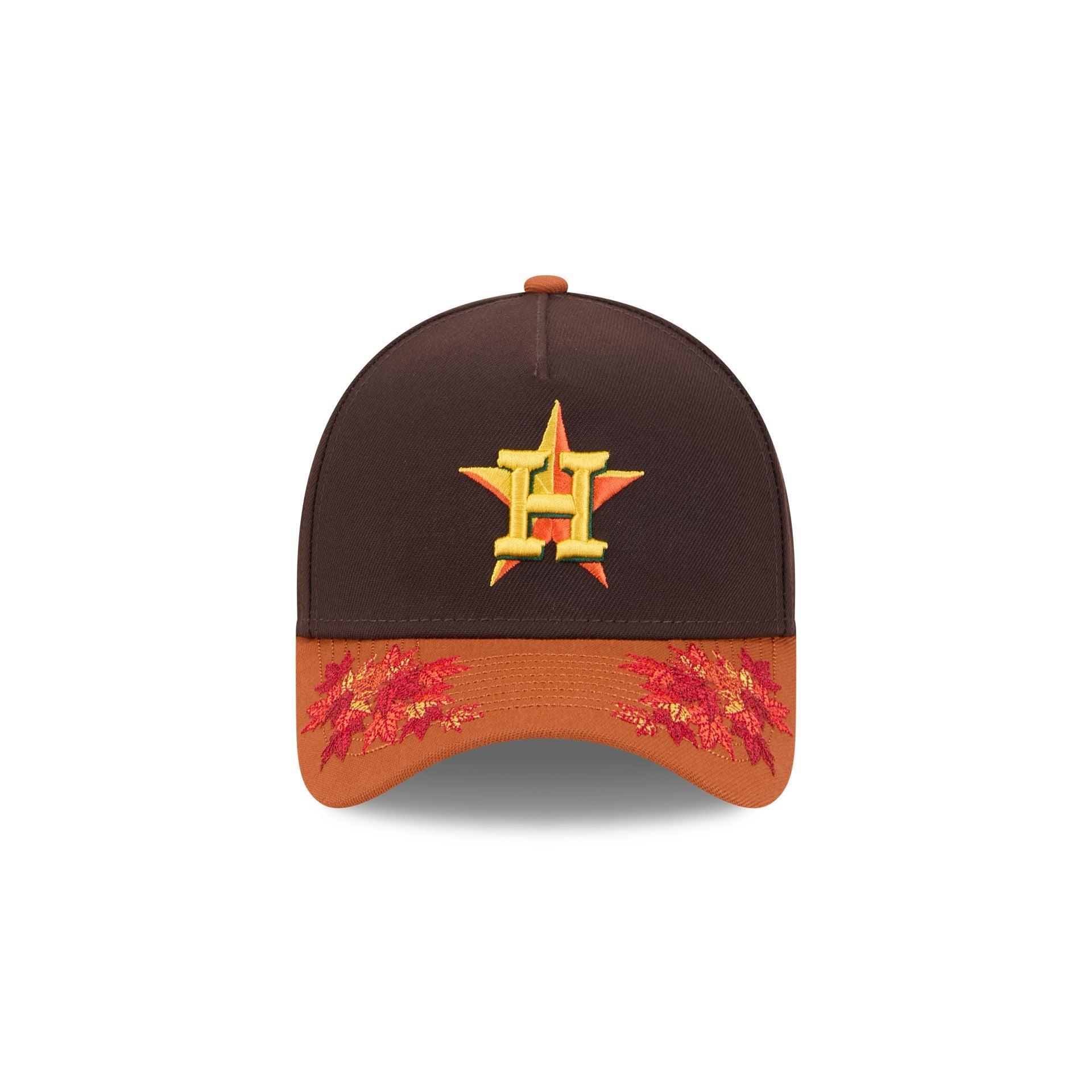 Houston Astros Fall Foliage 9FORTY A-Frame Snapback Hat Male Product Image