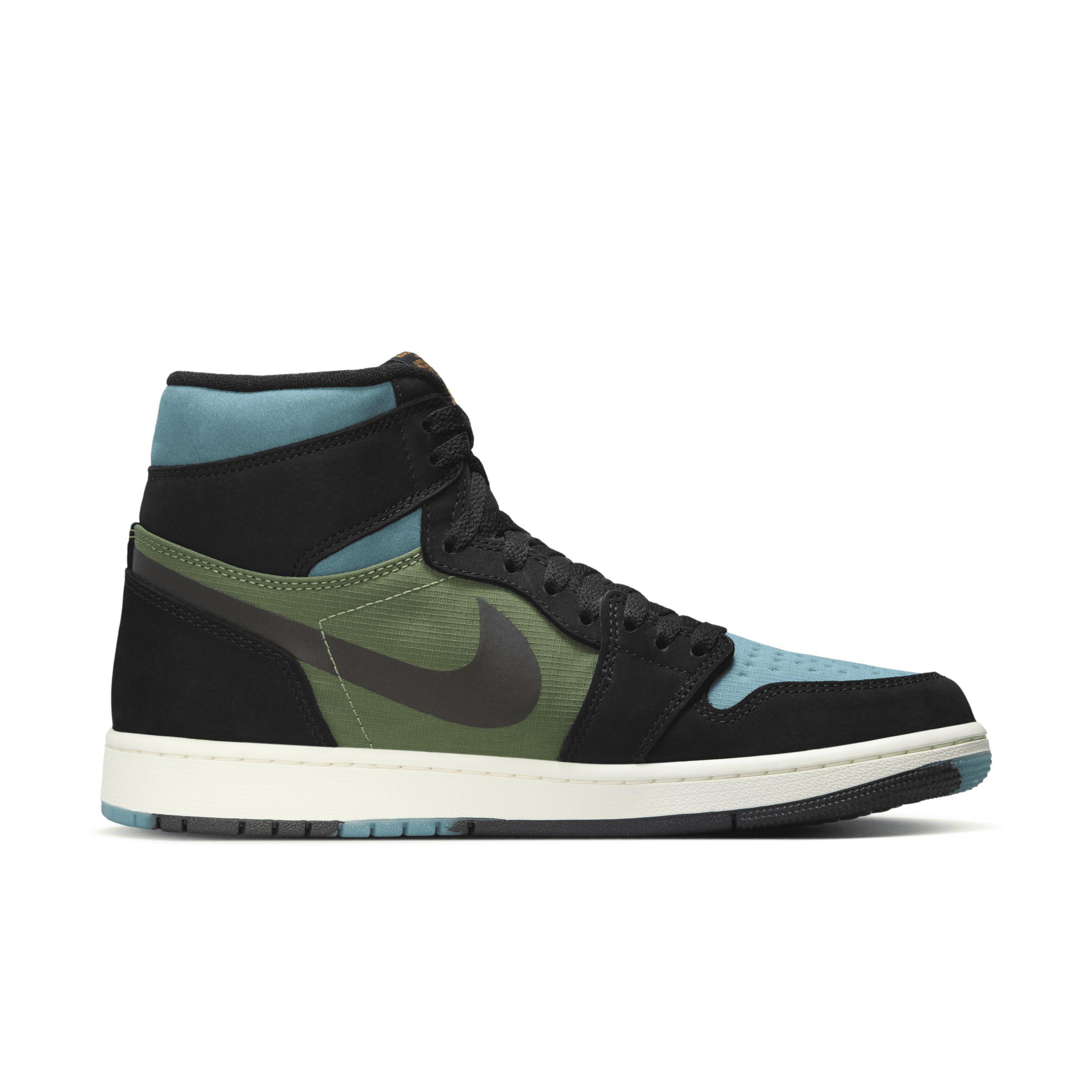 Jordan Mens AJ 1 Element - Shoes Black/Green/Blue Product Image