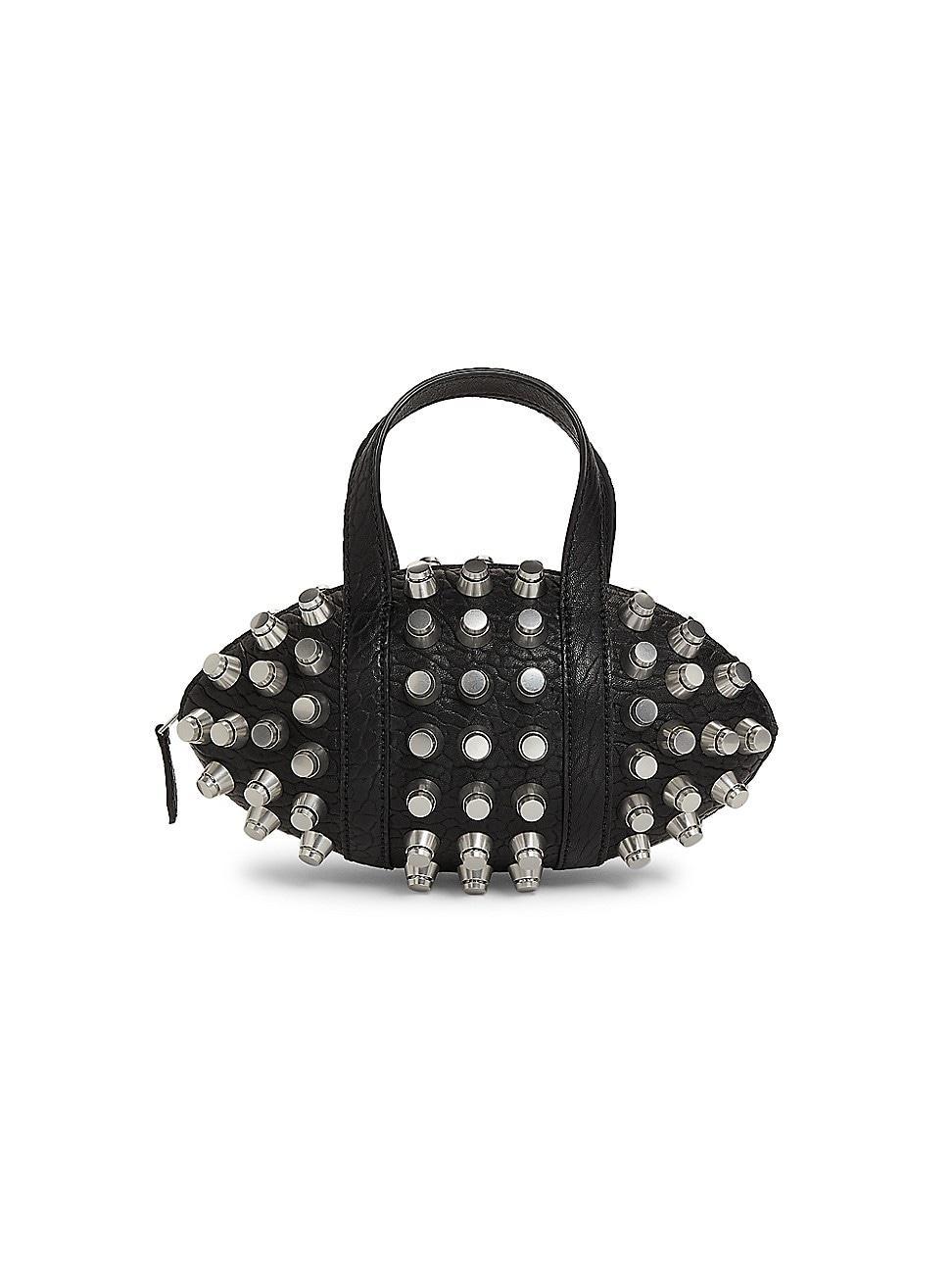 Womens Kong Studded Leather Top Handle Bag Product Image