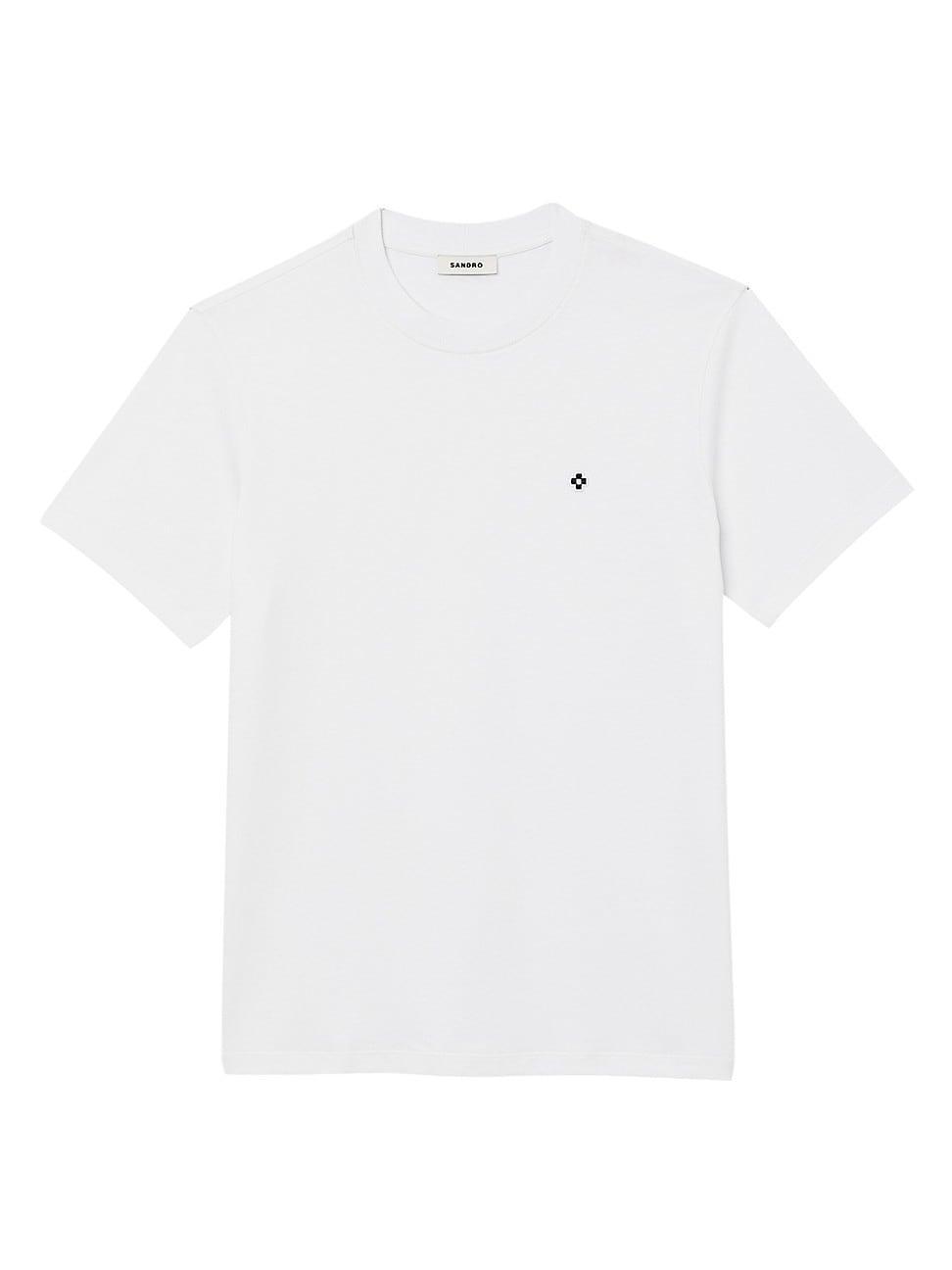 Mens T-Shirt with Square Cross Patch Product Image